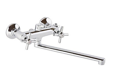 Под заказ Смеситель ОПТИМА ванна маховик металл. крест, переключ. к/б