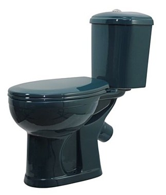 Унитаз-компакт Дора зеленый, гориз.выпуск