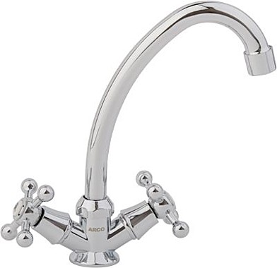 Под заказ Смеситель ARCO кухня маховик крест, пластик