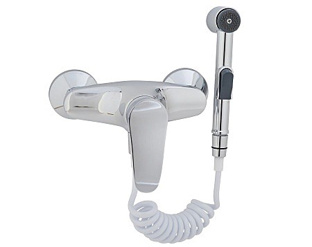 Под заказ Смеситель ARCO биде 40мм, пристенный с гигиеническим душем