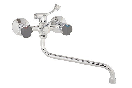 Под заказ Смеситель ARCO ванна маховик металл, дивертор к/б в теле, излив 30 см