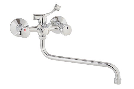 Под заказ Смеситель ARCO ванна маховик металл, дивертор к/б в теле, излив 30 см