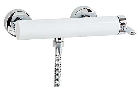 Под заказ Смеситель ОПТИМА душевая кабина 35 мм, БЕЛЫЙ-ХРОМ