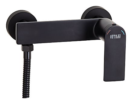 Под заказ Смеситель ОПТИМА душевая кабина 35 мм, ЧЕРНЫЙ