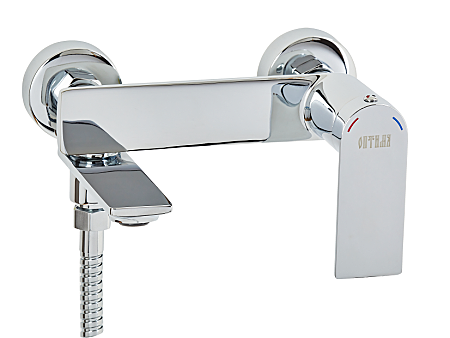 Под заказ Смеситель ОПТИМА душевая кабина 35 мм, с поворотным изливом