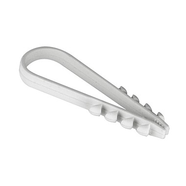 Дюбель-хомут для круглого кабеля 11-18мм нейлон белый (уп.100шт)