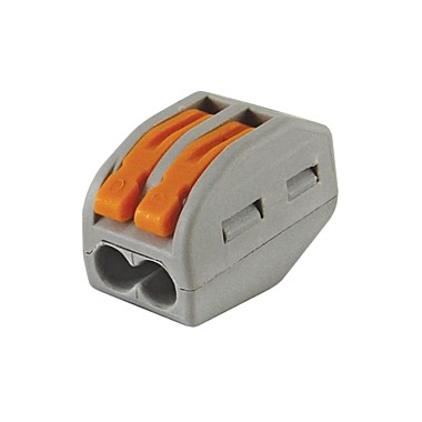 Соед.клемма с рычажком 412 2-х проводная (0,1-2,5 кв.мм), 380В, 32А, б/пасты, IP20 (уп.5шт)