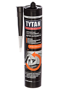 Герметик каучуковый Tytan Professional для кровли бесцветный (0,310 л)