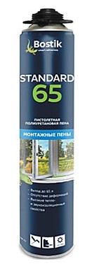 Пена монтажная профессиональная Bostik Standart 65, 0,750 кг
