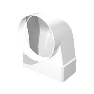 Соединитель 90° прямоуг. 60х120 с фланцем 100 (612СК10ФП)